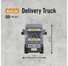Bausatz Lieferwagen aus 181 Teilen, 8,9 cm hoch und 7 cm breit