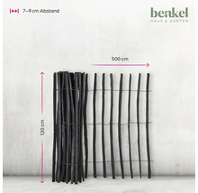 Brise-vue en bois mesurant 120 sur 500 centimètres