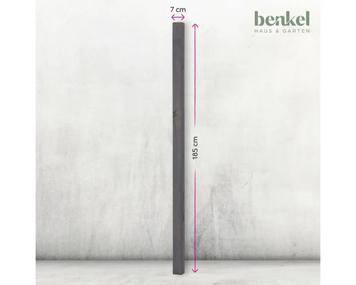 Poteau en bois, 185 cm de long et 7 cm de large