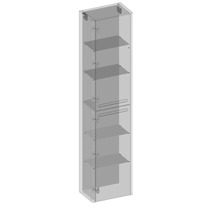 Armoire de salle de bain avec plusieurs étagères