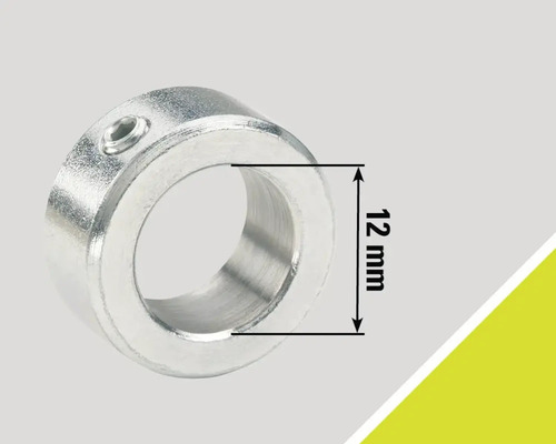 Metallischer Wellenring mit einer Größe von 12 mm