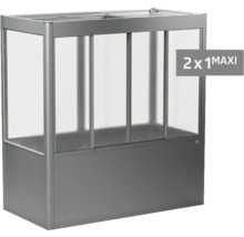 Hochbeet aus Metall und Kunststoff