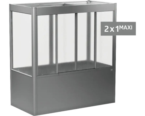 Hochbeet aus Metall und Kunststoff