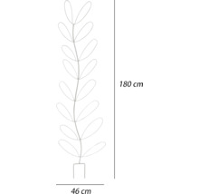 Illustration einer Rankhilfe mit den Maßen 180 cm Höhe und 46 cm Breite.