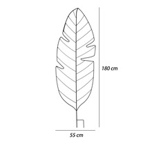 Dekorative Metallblatt Skulptur, 180 cm hoch und 55 cm breit