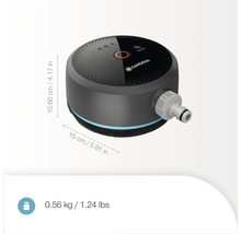 Contrôle d'arrosage intelligent Gardena avec dimensions et poids