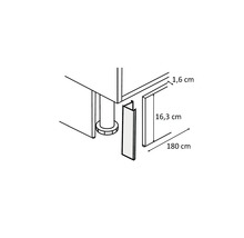 Schéma d'un socle avec dimensions