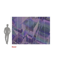 Papier peint photo Komar avec motif géométrique et indications de taille