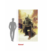 Papier peint photo Star Wars avec guerrier Mandalorien, 250x350 cm