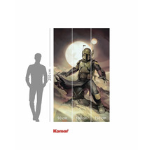 Papier peint photo avec motif Star Wars Boba Fett et indications de taille