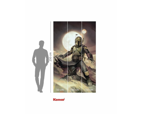 Papier peint photo avec motif Star Wars Boba Fett et indications de taille