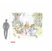 Papier peint Komar Winnie l'ourson avec Winnie l'ourson et ses amis pique-niquant