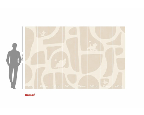 Papier peint photo avec motif de jungle et figurines d'animaux