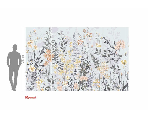 Papier peint photo Komar avec motif floral et une hauteur de 250 cm