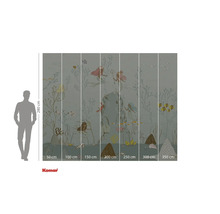 Papier peint photo avec des sirènes et des motifs sous-marins, indications de taille incluses