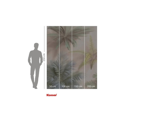 Papier peint photo Komar avec motif de palmier, 250 cm de haut et 200 cm de large