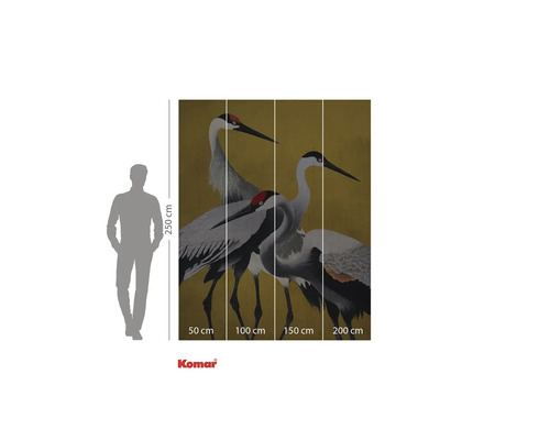 Papier peint photo Komar avec motif de grue, en plusieurs parties, pour la décoration murale