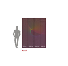 Papier peint photo avec motif abstrait de lignes colorées