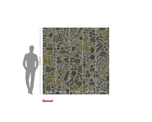 Papier peint photo Komar avec motif floral