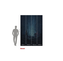 Papier peint photo avec motif Star Wars, scène en forêt, 280 cm de haut