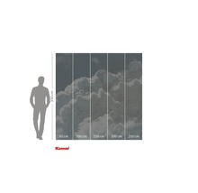 Papier peint photo Komar avec motif de nuages et indications de taille