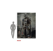 Papier peint photo avec motif Star Wars Mandalorian et indications de taille