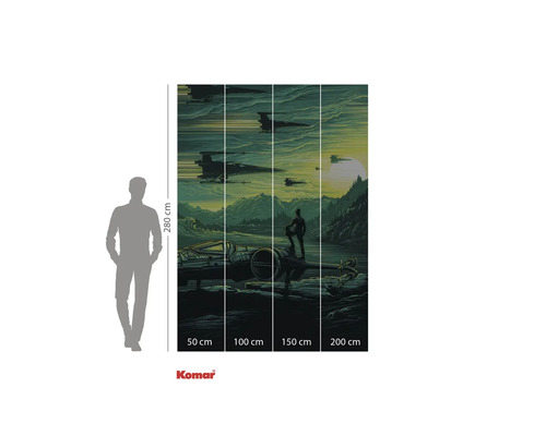 Papier peint photo Komar Star Wars avec motif de vaisseau spatial