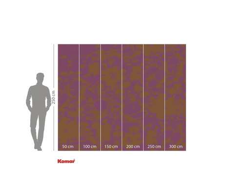 Papier peint photo Komar avec motif abstrait, indications de taille
