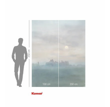 Papier peint photo Komar avec motif de paysage et indications de taille