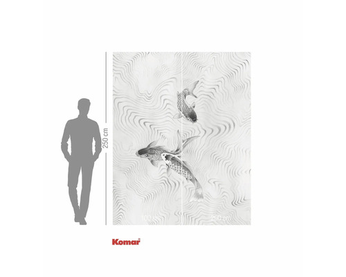Papier peint photo Komar avec motif de poisson, 250 x 200 centimètres