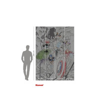 Papier peint photo Komar Marvel Avengers Comic, 280 sur 200 centimètres