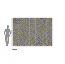 Papier peint photo avec motif abstrait et indications de dimensions