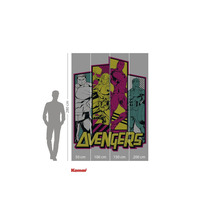 Papier peint photo Komar Avengers avec les super-héros Hulk, Thor, Iron Man et Captain America