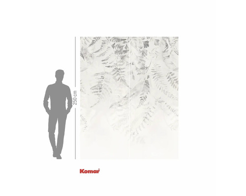 Papier peint photo avec motif de plantes, 250 cm de haut