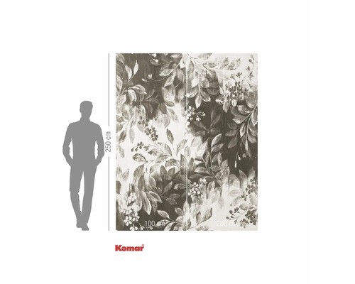 Papier peint photo avec motif végétal, 300 cm de large et 250 cm de haut