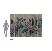 Papier peint photo avec motif de jungle et indications de taille