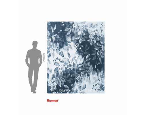 Papier peint photo avec motif floral, dimensions 250 sur 200 cm