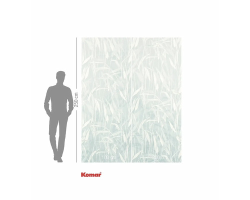 Papier peint photo avec motif de bambou, 250 centimètres sur 300 centimètres