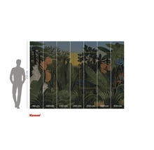 Papier peint photo Komar avec motif de jungle et indications de taille