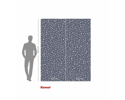 Papier peint photo Komar avec motif à pois et dimensions 250 x 300 cm