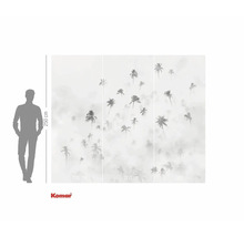 Papier peint photo avec motif de palmiers, dimensions 250 x 300 cm