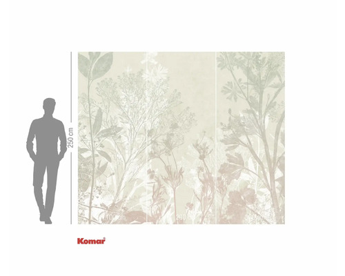 Komar Fototapete mit Pflanzenmotiven, 250 cm hoch