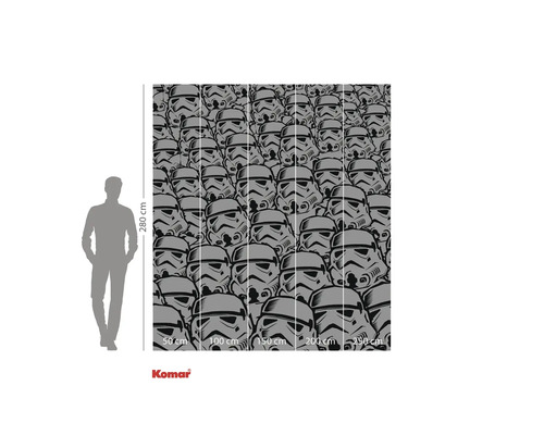 Papier peint photo avec motif Star Wars Stormtrooper et indications de taille