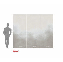 Papier peint photo Komar avec motif abstrait et indications de taille