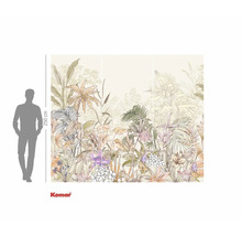 Papier peint photo Komar avec motifs de jungle et différentes plantes