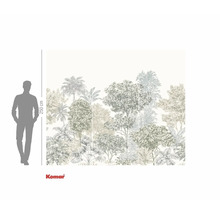 Papier peint photo Komar avec motif d'arbre de la jungle et hauteur de 250 cm