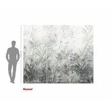 Fototapete mit Dschungelmotiv und Größenangaben