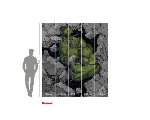 Peinture murale Komar Hulk mesurant 280 x 250 cm