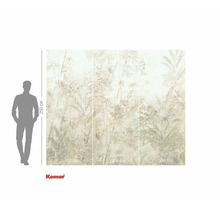 Papier peint photo Komar avec motif de jungle et indications de taille