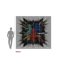 Papier peint photo avec motif Spider-Man et indications de taille